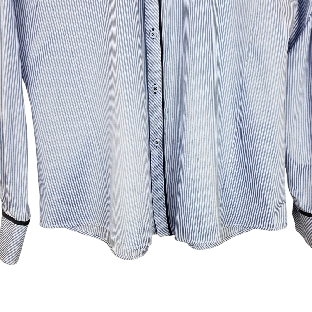 Sloane 044 Long-Sleeve Stripe Dress Shirt Size 3XL - Picture 5 of 13